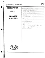 Предварительный просмотр 123 страницы Subaru EJ22 Repair Manual