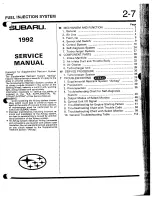 Предварительный просмотр 143 страницы Subaru EJ22 Repair Manual