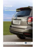 Subaru Forester 2017 Quick Reference Manual предпросмотр