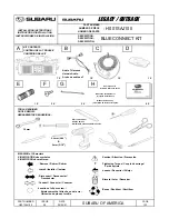 Subaru H001SAJ100 Installation Instructions Manual предпросмотр