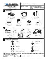 Subaru H001SXC100 Installation Instructions Manual preview