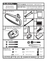 Subaru H501SXA201 Installation Instructions preview