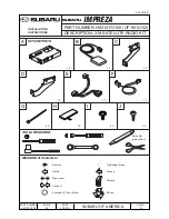 Предварительный просмотр 1 страницы Subaru H621SFG100 Installation Instructions