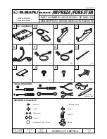 Предварительный просмотр 1 страницы Subaru H621SSC000 Installation Instructions Manual