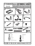 Предварительный просмотр 1 страницы Subaru H621SXA101 Installation Instructions Manual