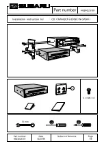 Предварительный просмотр 1 страницы Subaru H6240LS101 Installation Instruction