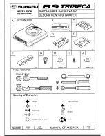 Subaru H630SXA000 Installation Instructions Manual preview