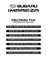 Subaru Impreza 2003 Service Manual предпросмотр