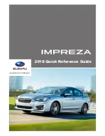 Subaru Impreza 2018 Quick Reference Manual предпросмотр