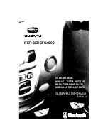 Предварительный просмотр 1 страницы Subaru Impreza SEDEFG6000 User Manual