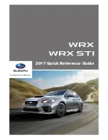 Предварительный просмотр 1 страницы Subaru Impreza WRX 2012 Quick Reference Manual