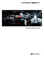 Предварительный просмотр 1 страницы Subaru IMPREZA WRX STI 2010 Quick Reference Manual