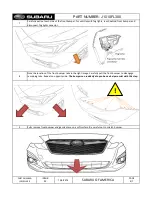 Preview for 4 page of Subaru J1010FL300 Installation Instructions Manual