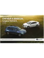 Предварительный просмотр 1 страницы Subaru Legacy2018 Owner'S Manual