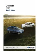 Subaru Outback 2018 Quick Manual предпросмотр