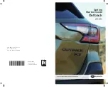 Subaru Outback 2020 Getting Started Manual предпросмотр