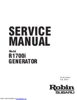 Subaru Robin R1700i Service Manual предпросмотр