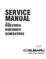 Предварительный просмотр 1 страницы Subaru ROBIN RGD3300H Service Manual