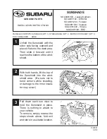 Subaru SOA3991000 Installation Instructions предпросмотр