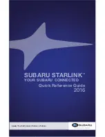 Subaru STARLINK 2016 Quick Reference Manual preview