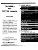 Предварительный просмотр 90 страницы Subaru SVX 1992 Manual