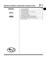 Предварительный просмотр 91 страницы Subaru SVX 1992 Manual