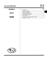 Предварительный просмотр 133 страницы Subaru SVX 1992 Manual