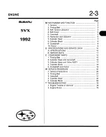 Предварительный просмотр 140 страницы Subaru SVX 1992 Manual