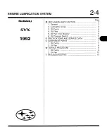 Предварительный просмотр 219 страницы Subaru SVX 1992 Manual