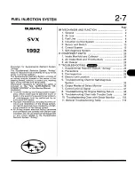 Предварительный просмотр 248 страницы Subaru SVX 1992 Manual