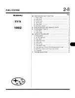 Предварительный просмотр 360 страницы Subaru SVX 1992 Manual