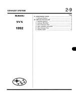 Предварительный просмотр 381 страницы Subaru SVX 1992 Manual