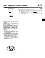 Предварительный просмотр 927 страницы Subaru SVX 1992 Manual