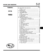 Предварительный просмотр 1195 страницы Subaru SVX 1992 Manual