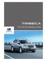 Предварительный просмотр 1 страницы Subaru Tribeca 2014 Quick Reference Manual