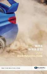 Subaru WRX 2017 Quick Reference Manual предпросмотр