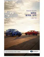 Предварительный просмотр 1 страницы Subaru WRX 2019 Quick Manual