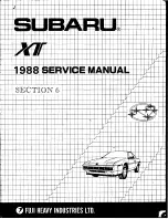 Preview for 1176 page of Subaru XT 1988 Service Manual