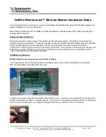 Preview for 1 page of Submeter Solution NoWire WebConnect Installation Notes