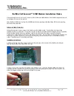 Submeter Solutions NoWire CellConnect Installation Notes preview