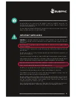 Preview for 3 page of Subpac M2X Manual