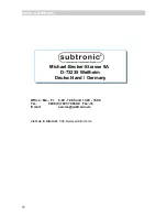 Предварительный просмотр 18 страницы Subtronic Pro 160 Fusion User Manual