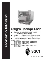 Preview for 1 page of Suburban OXYGEN THERAPY DOOR 12155-00-DRDRAA Owner'S Manual