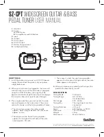 Subzero SZ-CPT User Manual preview