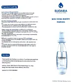 Sudaba Mini Soda Maker Manual preview