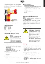 Предварительный просмотр 7 страницы Suevia Krazzmaxx III Mounting And Operation Instructions