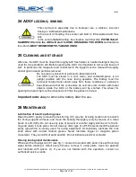 Preview for 25 page of SUEX XJ14 Instruction Manual And Warnings For Use