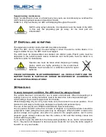 Preview for 26 page of SUEX XJ14 Instruction Manual And Warnings For Use