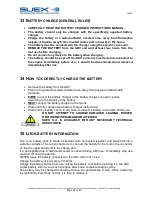 Preview for 29 page of SUEX XJ14 Instruction Manual And Warnings For Use