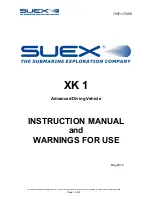 SUEX XK 1 Instruction Manual And Warnings For Use preview